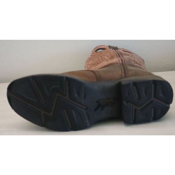 Durango DB5474 Men Sz 14EE Brown Leather Rebel Round Toe Bark Pull On Boots $165 - Picture 7 of 8